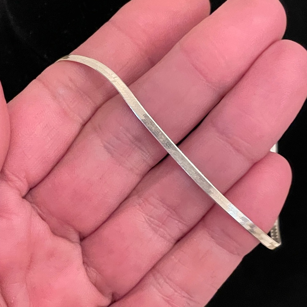 24 Inch Two-Sided Solid Sterling Silver Stamped 9… - image 3